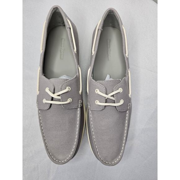 Club Room Men's Elliot Lace-Up Boat Shoes Loafers Grey Size 8M - Picture 1 of 10